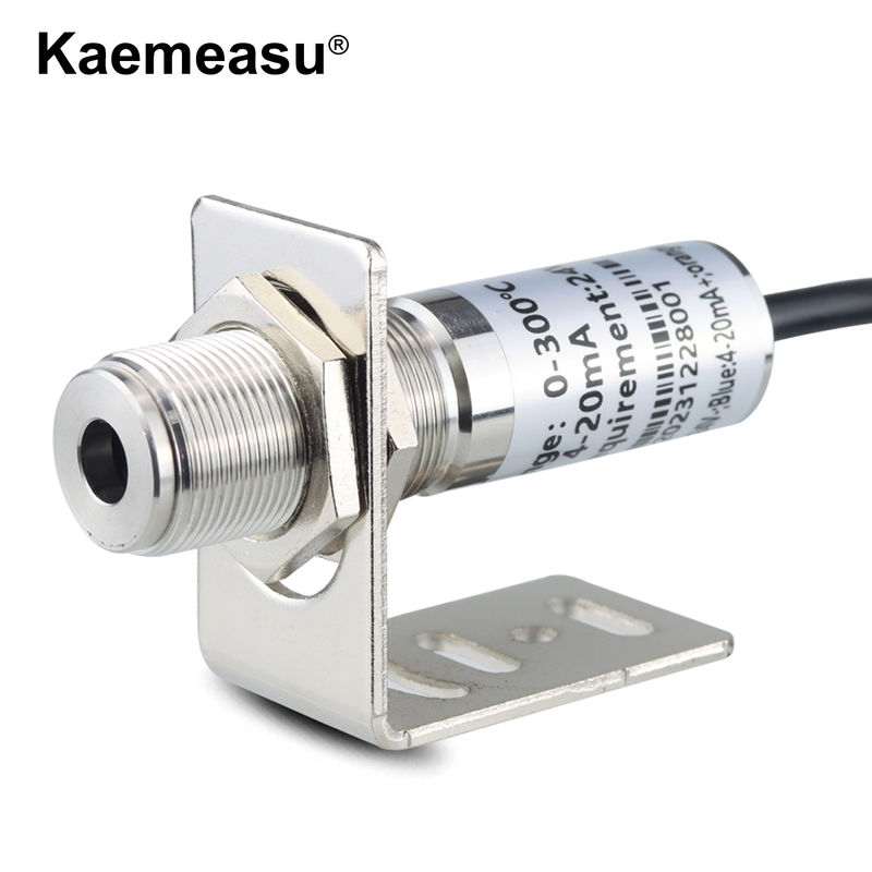 Kaemeasu 4 ~ 20mA Sensore di temperatura in acciaio inossidabile Trasmettitore di pirometro ad alta temperatura a infrarossi industriale