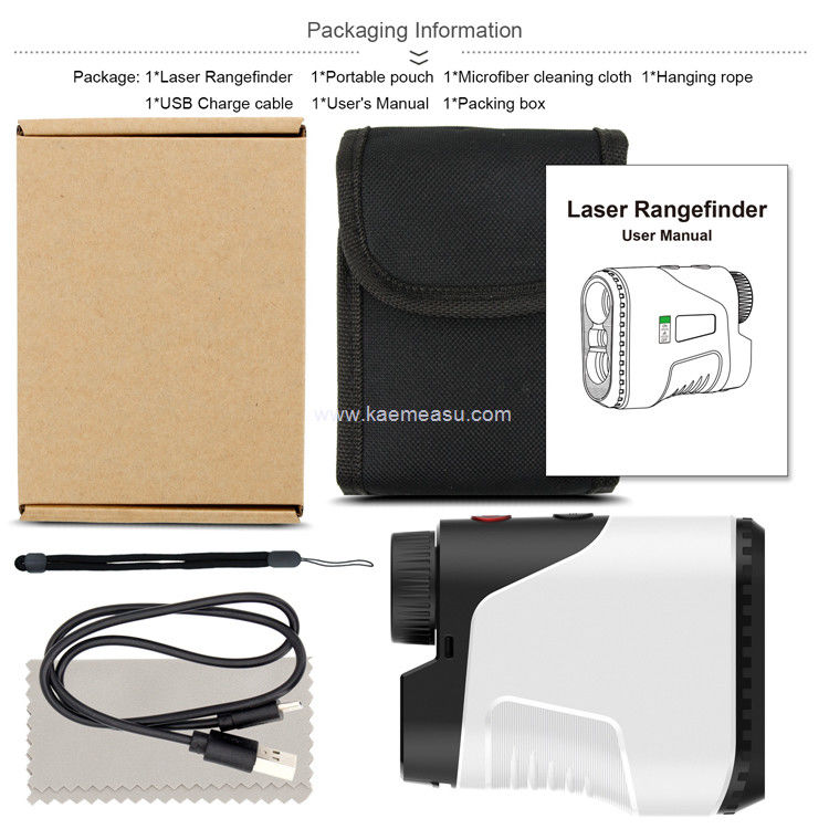 Kaemeasu Laser Rangefinder Golf Caccia Tiro Portatile Rangefinder USB Distanza di carica D450