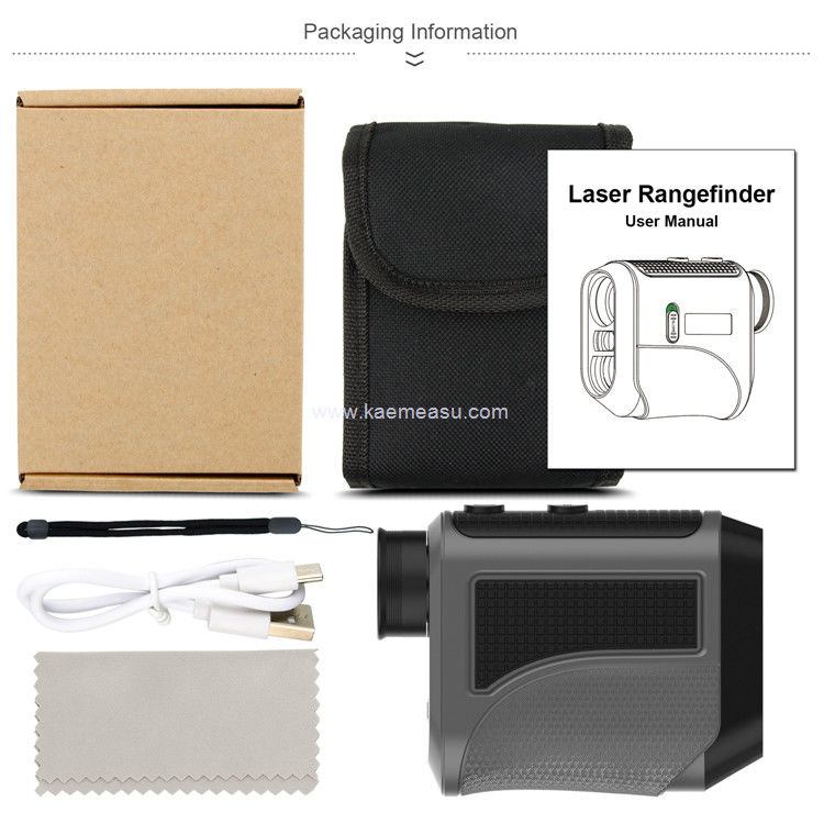Kaemeasu USB di ricarica Golf rangefinder Alta precisione telescopio ottico LCD Display Laser rangefinder F1000