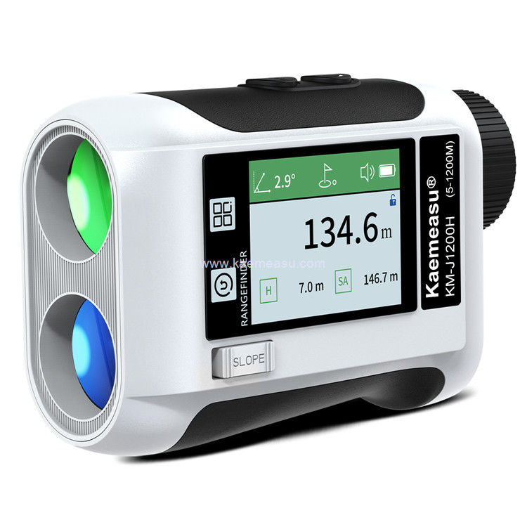 Kaemeasu Laser Rangefinder ricaricabile Voce Golf Rangefinder Telescopio a display LCD Con schermo laterale J1200