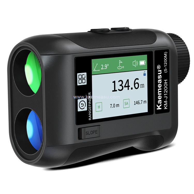 Kaemeasu Laser Rangefinder ricaricabile Voce Golf Rangefinder Telescopio a display LCD Con schermo laterale J1200