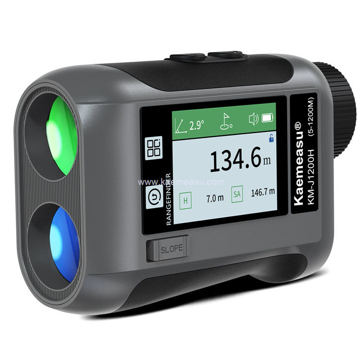 Kaemeasu Laser Rangefinder ricaricabile Voce Golf Rangefinder Telescopio a display LCD Con schermo laterale J1200