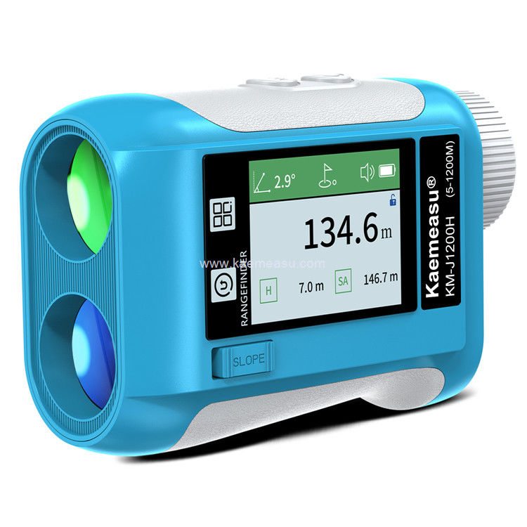 Kaemeasu Laser Rangefinder ricaricabile Voce Golf Rangefinder Telescopio a display LCD Con schermo laterale J1200
