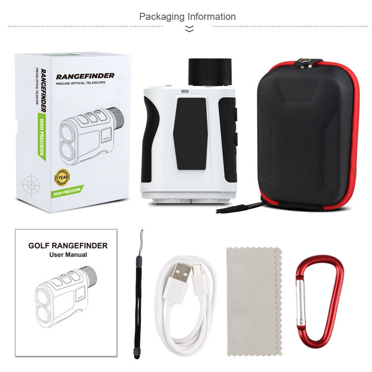 Kaemeasu 1000m Laser Rangefinder Display LCD ricaricabile Golf Rangefinder con assorbimento magnetico H1000H