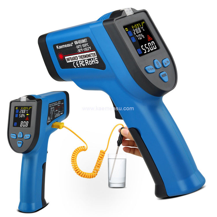 Kaemeasu 550°C Color Display No Touch Termometro Con Termocoppia Tipo K