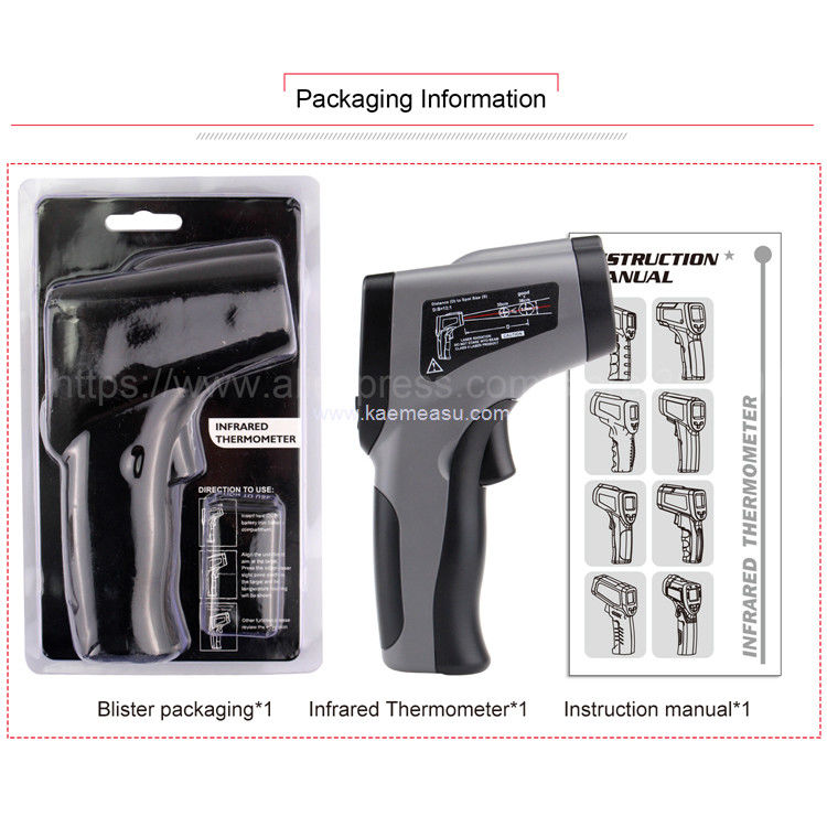 Pistola termometrica a mano Kaemeasu Classe 1 Laser Safety Laser Temp Gun OEM ODM