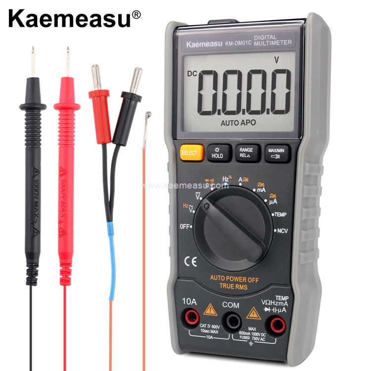 Kaemeasu 01C Display LCD Avometro Multimetro Digitale AC DC Voltage True RMS Testing