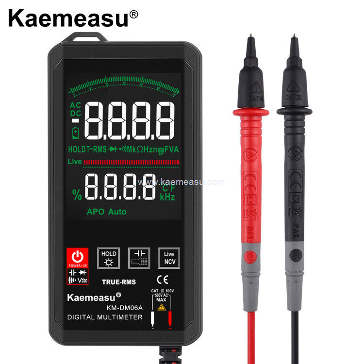 Kaemeasu 06C Color Display Multimetro Tester Elettricista Smart Voltmeter Multimetro Digitale