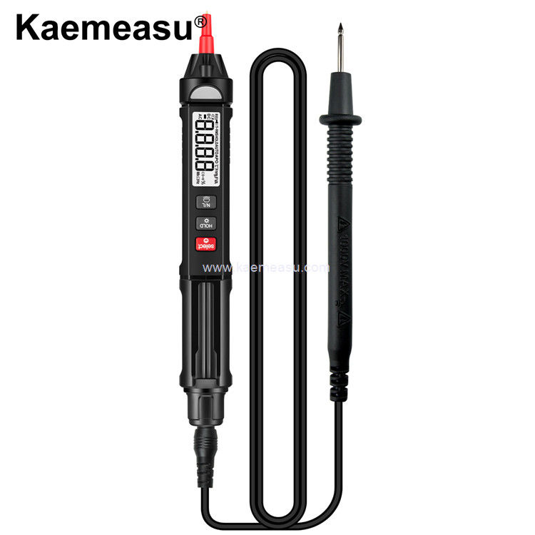 Kaemeasu 07A Display LCD Multimetro Pen Tipo Testa di tensione Anti-bruciatura