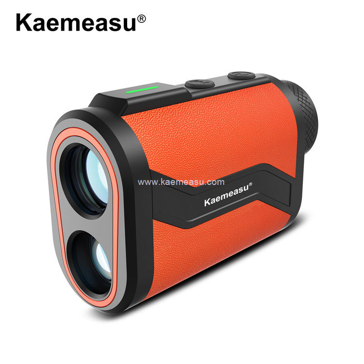 Kaemeasu Golf Rangefinder 6.5X Finder laser a pelle di alluminio con funzione magnetica di blocco del palo di bandiera MAL600