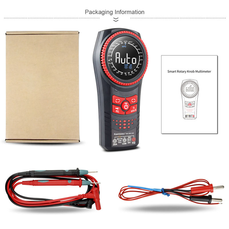 Kaemeasu 10C Auto Range Multimetro Smart Digita Voltage Meters NCV TRMS Diode Test Tester di resistenza di corrente
