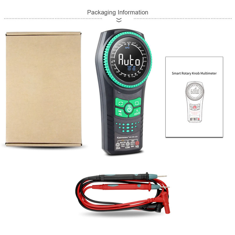 Kaemeasu 10D Smart Rotary Knob Multimetro Voltage Meters Detector Multimetro Multimetro Smart Multimeter Multimetri digitali