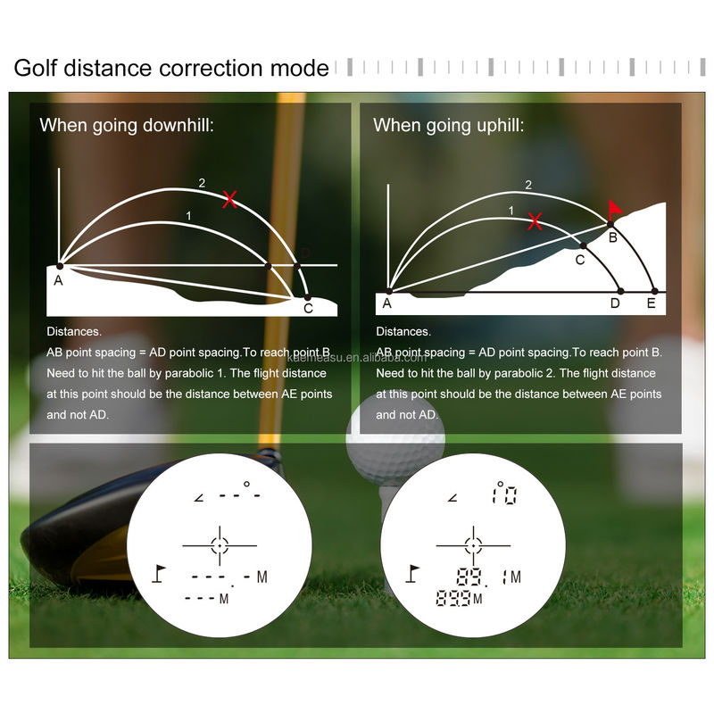Kaemeasu Handheld Ricaricabile OEM Hunting Golf Laser Rangefinder Con Magnetic Adsorption 450M/600M/800M/1000M