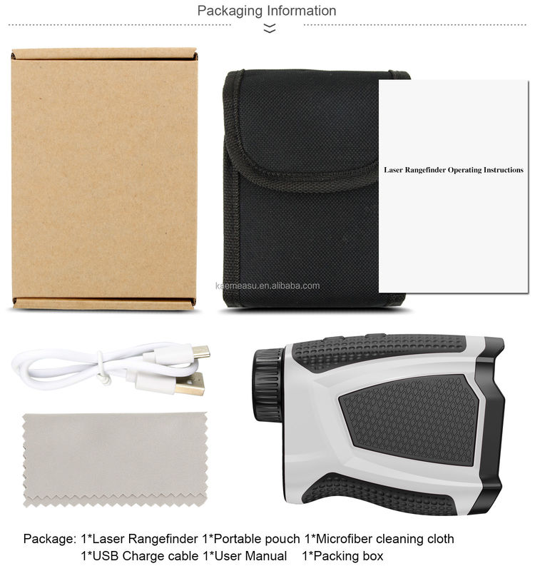 Kaemeasu Handheld Ricaricabile OEM Hunting Golf Laser Rangefinder Con Magnetic Adsorption 450M/600M/800M/1000M