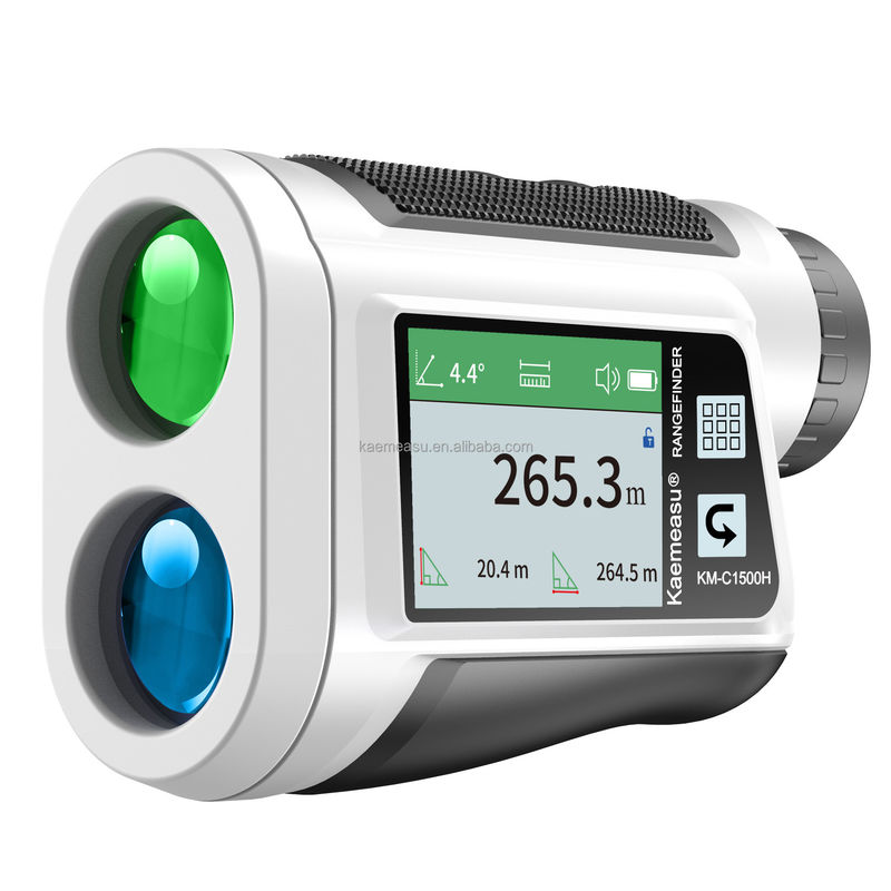 OEM 6x Rangefinder Laser Mounted Range Finder Golf Laser Range Finder Batteria al litio Tipo tocco ricaricabile Color Screen IP54