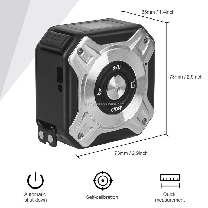 Nastro di carica USB multifunzione Misuratore di distanza Regola elettronica Instrumento di misurazione a infrarossi OEM Laser Distance Meter