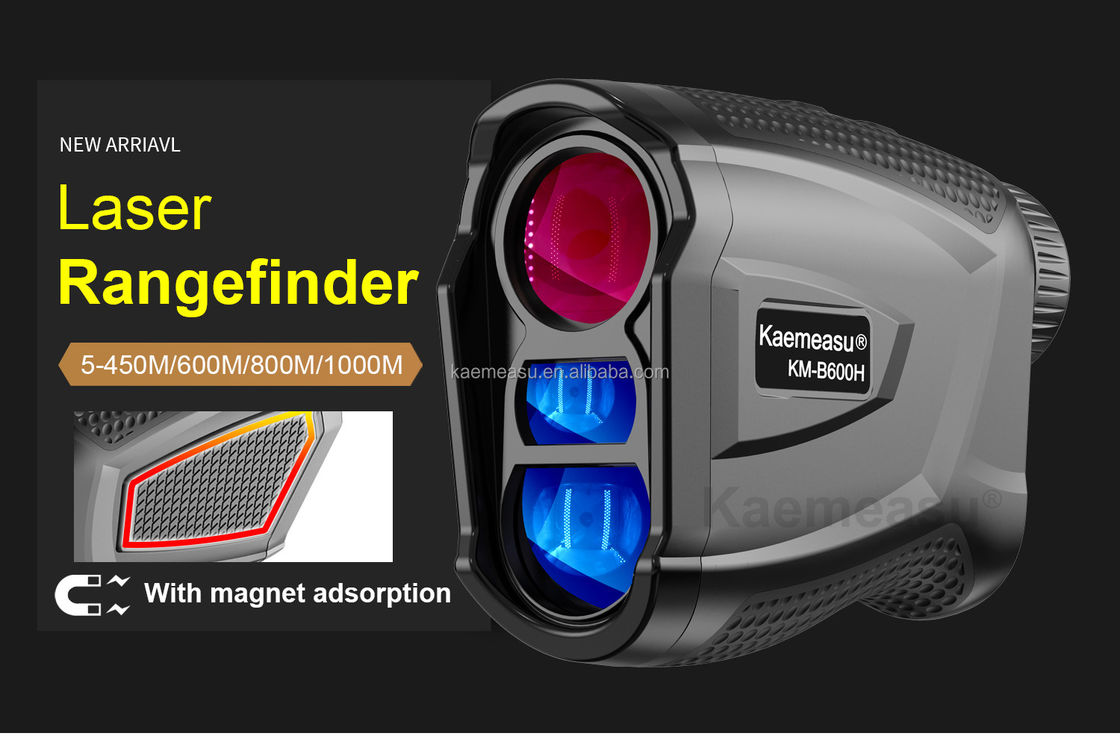 Telemetro laser venduto a caldo con polo di bandiera a blocco vibrazione telemetro da caccia per golf telemetro laser portatile