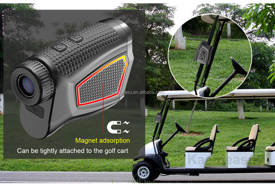 Telemetro laser venduto a caldo con polo di bandiera a blocco vibrazione telemetro da caccia per golf telemetro laser portatile