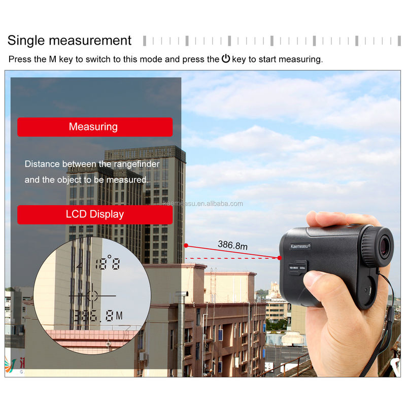 Telescopio Laser Rangefinder Portatile USB di ricarica Laser Distanza Metro monoculare Golf di caccia Rangefinder 600M/656Yd