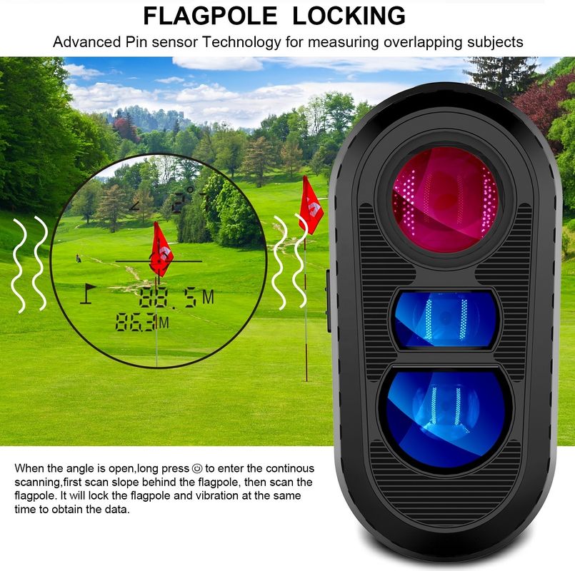 OEM ODM Range Finder 600/800/1000m Golf Distance Meter Modi multipli Laser Rangefinder Telescopio con interruttore di pendenza