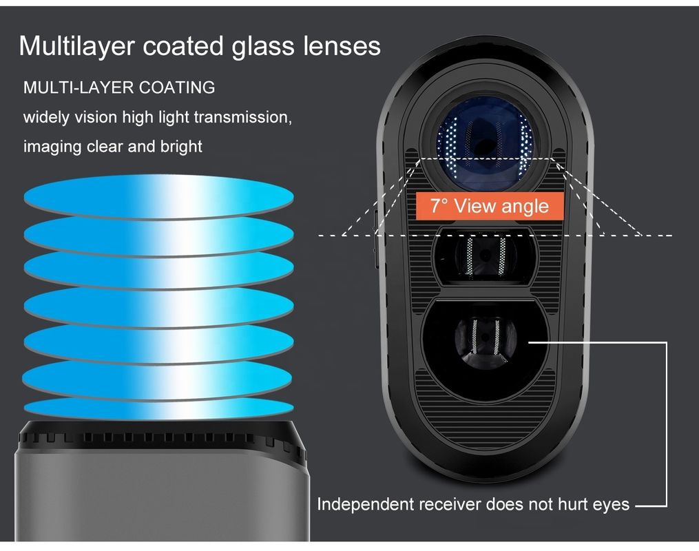 Golf laser rangefinder sport all'aperto caccia rangefinder telescopio laser portatile