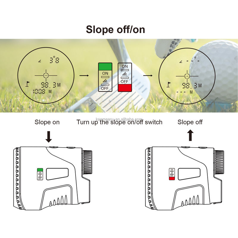 Laser rangefinder 450m-1000m Golf Distanza metro Caccia digitale Tiro Mini telescopio Sport Golf Laser rangefinder