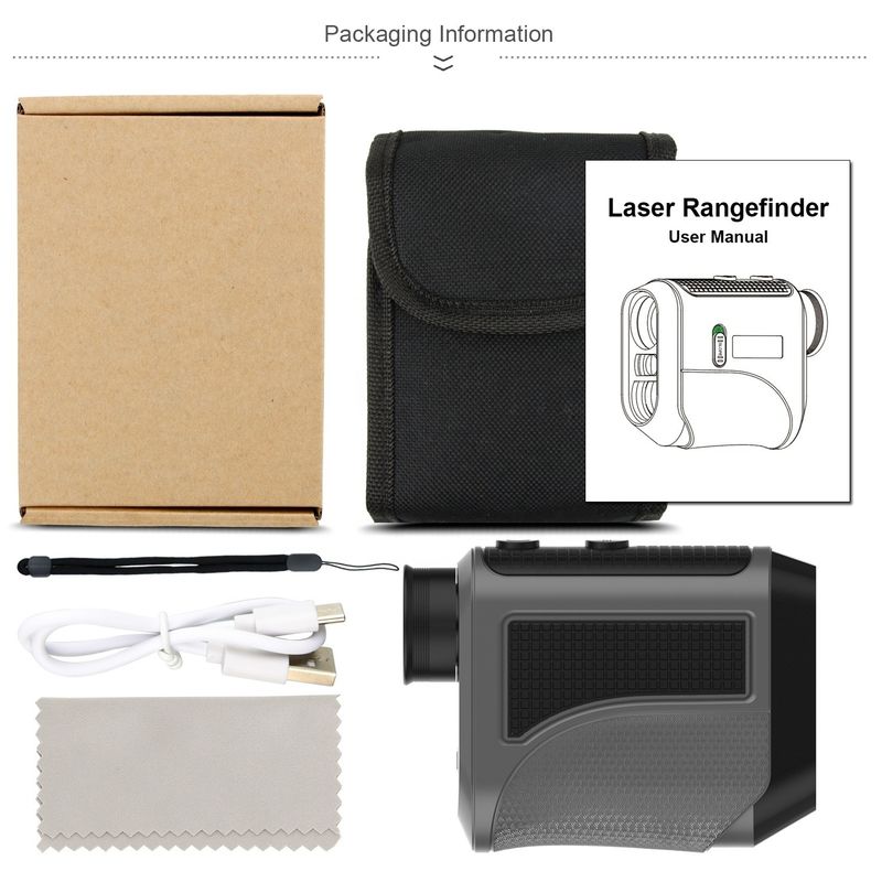 1000m Long Distance Meter Golf Laser Rangefinder con alta precisione e supporto personalizzato