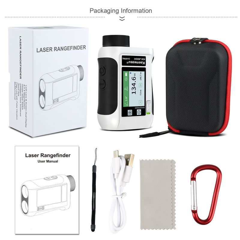 6.5X ingrandimento Golf Sport Laser Range Finder con schermo LCD aggiornato e strumenti ottici