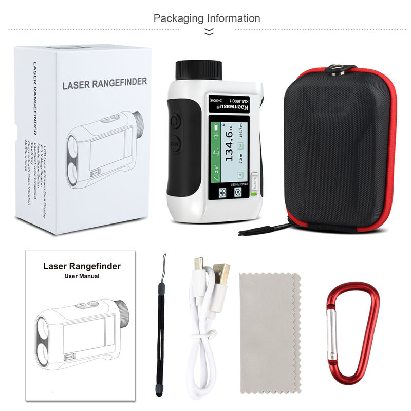 1500m OEM ODM rangefinder ottico per golf schermo LCD voce intelligente di caccia laser rangefinder diastimetro Golf Sport telescopio