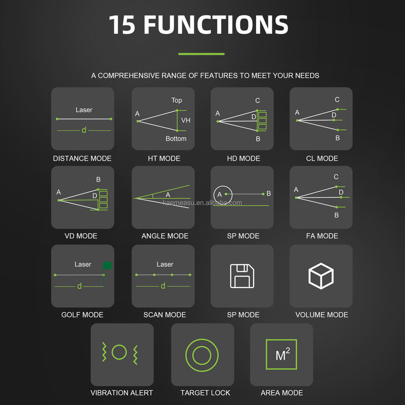 OEM/ODM Golf Mode Sport Telescopio Touch Screen Voce Intelligente Golf Laser Rangefinder Telescopio