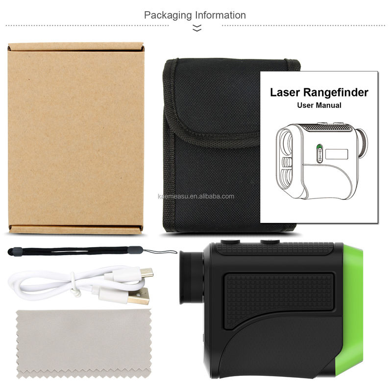 Oem Range Finder Scala di inclinazione Laser Distance Meter Telescopio Modi multipli per la caccia Rangefinder Laser Golf Laser Rangefinder