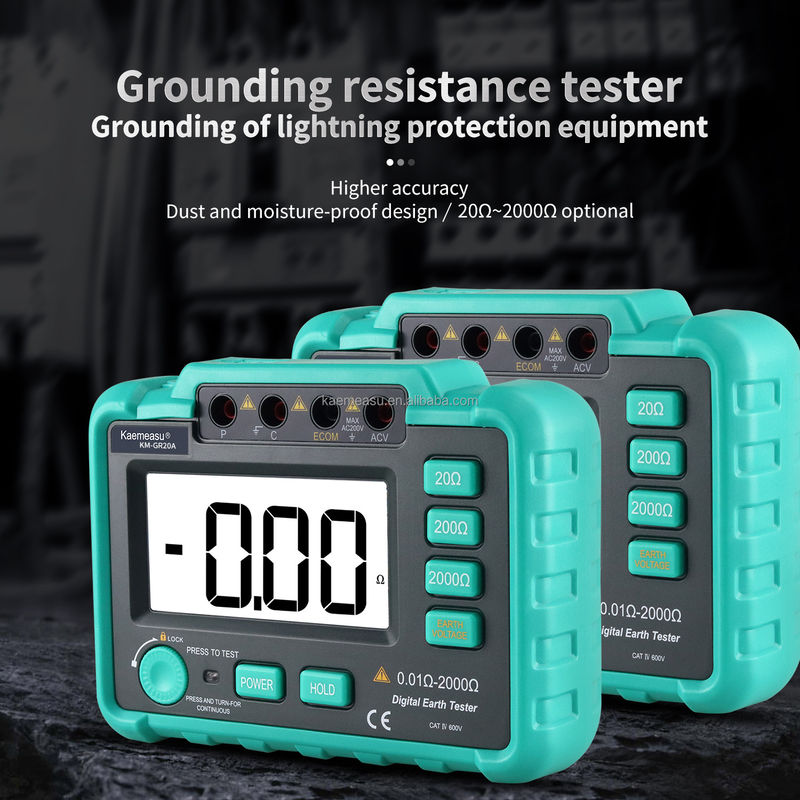 GR20A AC 200V Tester di resistenza alla messa a terra Megohmmeter Tester di resistenza al circuito di misura Tester di resistenza alla terra