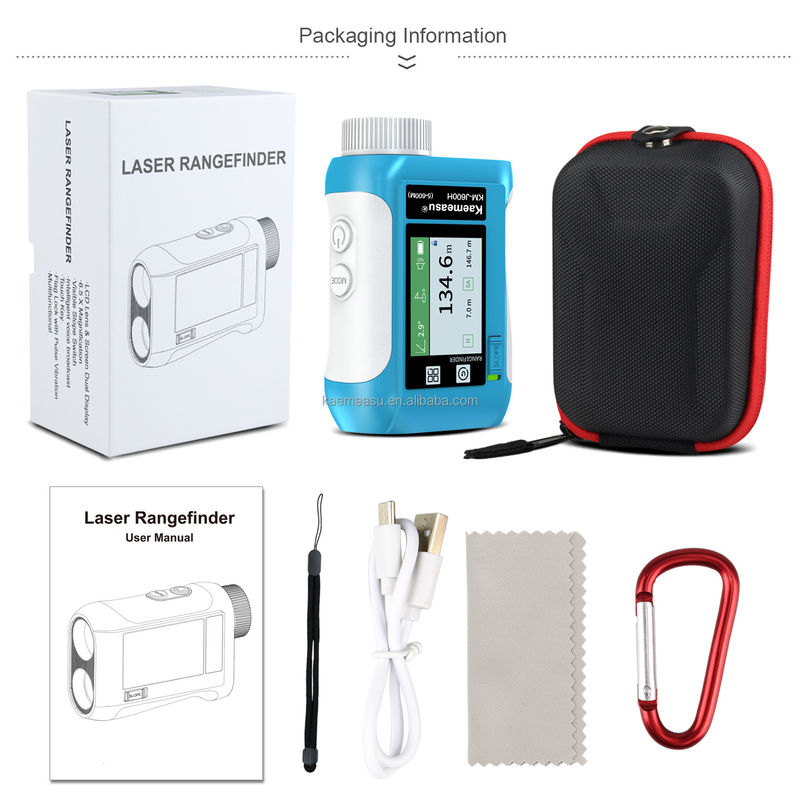 OEM ODM Laser Measuring Device Voice Broadcast Distance Meter Digital Golf Laser Rangefinder Telescopio di ricerca di distanza di caccia