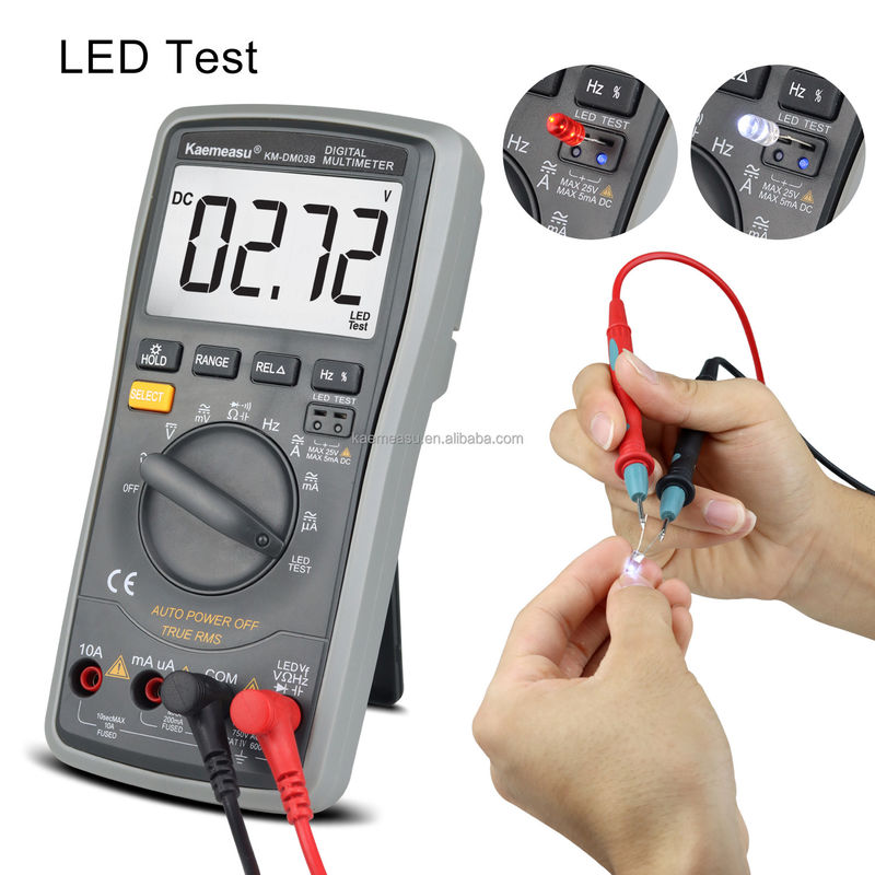 03B Multimetri digitali professionali DC AC Voltaggio Corrente Resistenza vera RMS Diodo LED Test Automazione di gamma Universal Meter