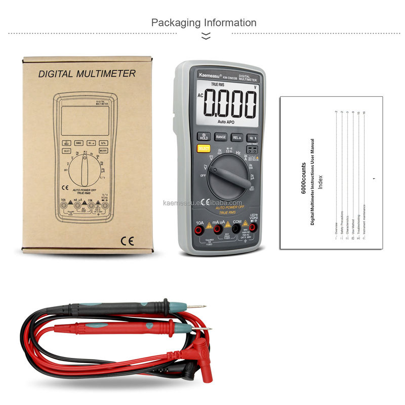 03B Multimetri digitali professionali DC AC Voltaggio Corrente Resistenza vera RMS Diodo LED Test Automazione di gamma Universal Meter
