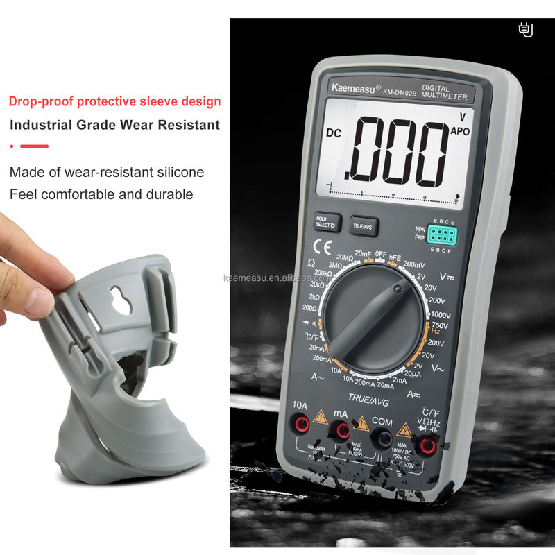 OEM ODM Multimetri elettrici T-RMS Test di tensione, corrente, resistenza, capacità Tester multimetro digitale intelligente