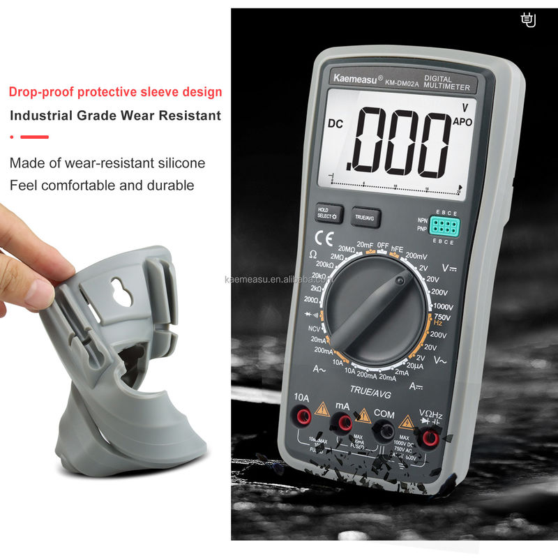 OEM ODM Multimetri digitali antincendio Clamp meter ture rms batteria diodo hFE tester rilevatore di tensione multimetro in vendita