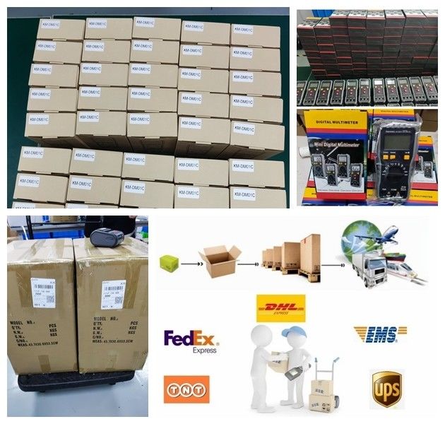 OEM ODM Multimetri digitali antincendio Clamp meter ture rms batteria diodo hFE tester rilevatore di tensione multimetro in vendita