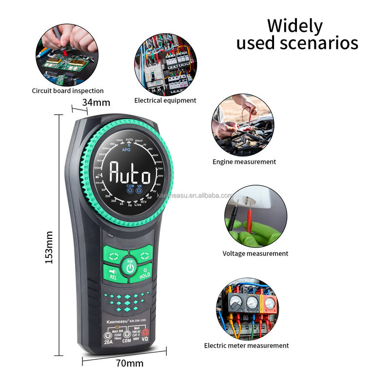 Auto Range Voltage Meters NCV TRMS Diode Test Current Resistance Tester Clamp Meters Multimetro Multimetri digitali intelligenti