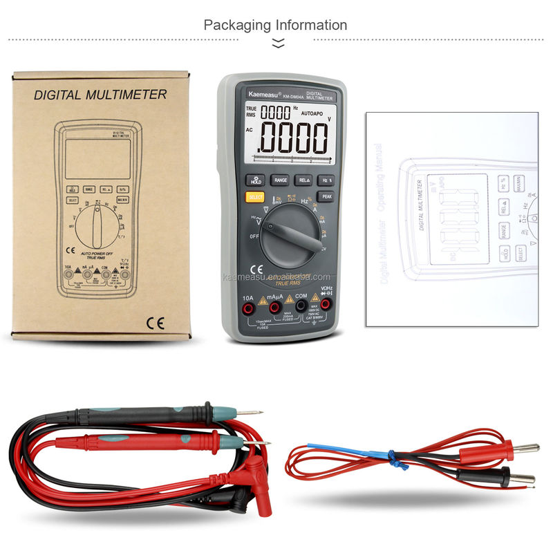04A Clamp Meter AC DC Digital Voltmeter Diode Continuity Test Voltage Meter Multimetro Multimetro Digitali Intelligenti