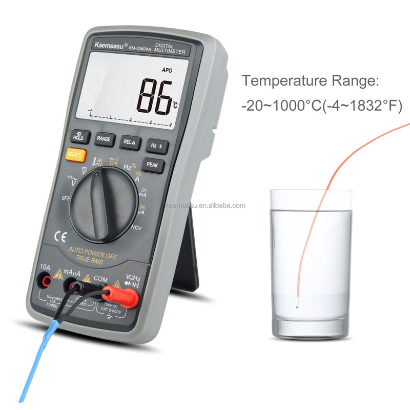 04A Clamp Meter AC DC Digital Voltmeter Diode Continuity Test Voltage Meter Multimetro Multimetro Digitali Intelligenti
