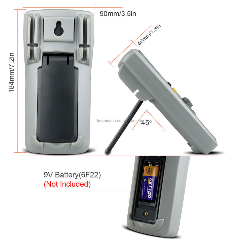 Elettricista Multitester di gamma automatica 6000 Conti Multimetro analogo T-RMS Diodo di prova Continuità Buzzer Multimetri digitali