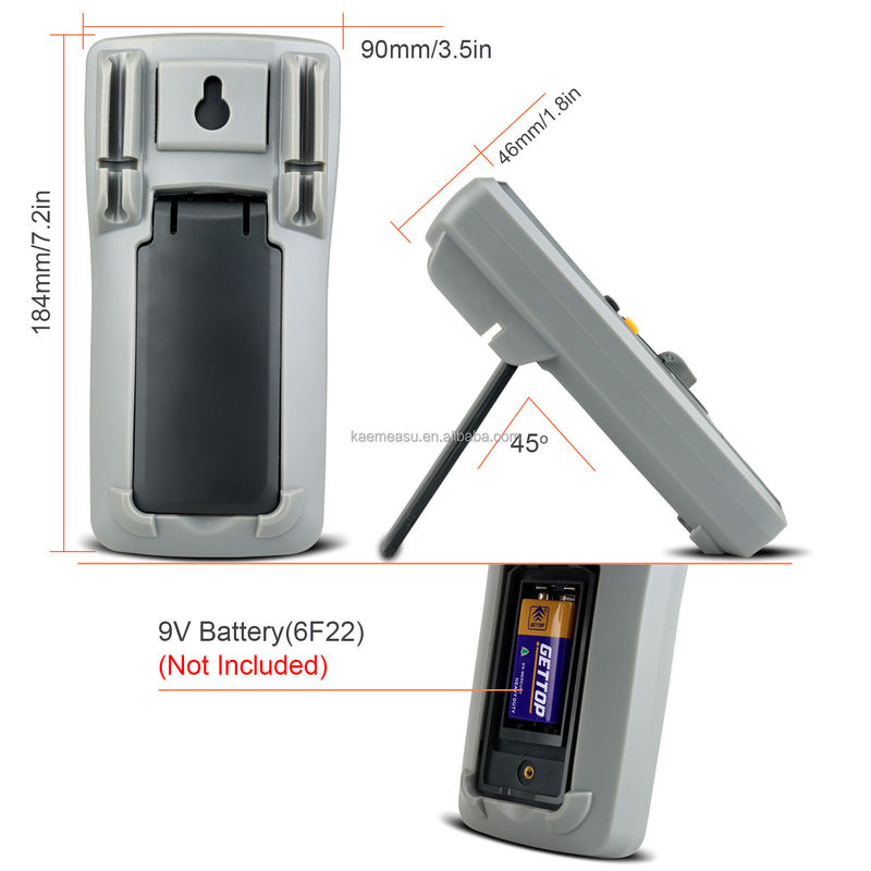 Elettricista Multitester di gamma automatica 6000 Conti Multimetro analogo T-RMS Diodo di prova Continuità Buzzer Multimetri digitali