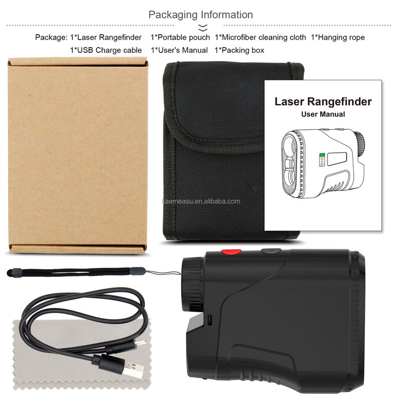 500Yd Digital Laser Rangefinder per la ricerca di golf e la misurazione di lunghe distanze