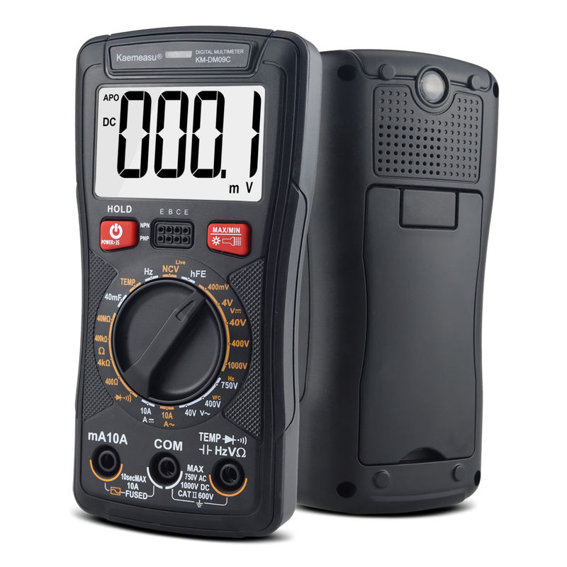 Mini-multimetro digitale multifunzione per la misurazione della resistenza e della continuità 200mV-1000V 40-40mF
