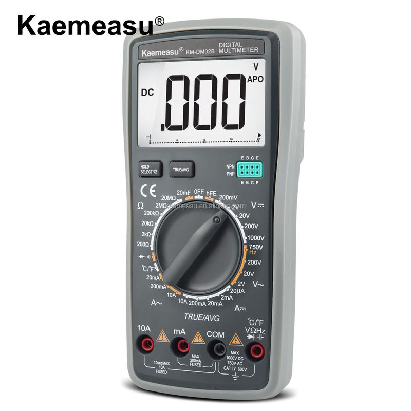 Testatore di tensione CA multi-metrico intelligente per misurare la gamma di capacità 20nF/200nF/2uF/20uF/200uF/2000uF e Max. corrente CA 10A