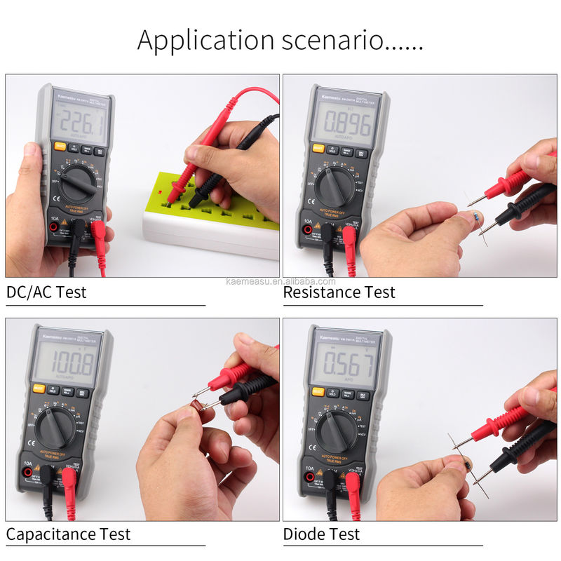 Mini Multimetri Portatili di Alta Precisione Auto Range Tester di tensione di corrente per misurazioni accurate