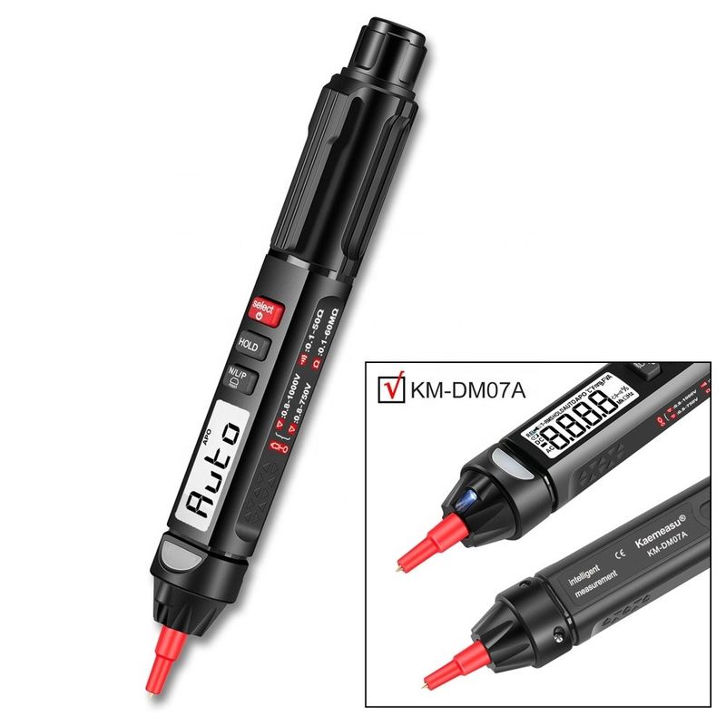 Modello popolare Mini Pen Multimetro Digitale con Tester Multimetro di rilevamento di tensione non a contatto Live/NCV/Sequenza
