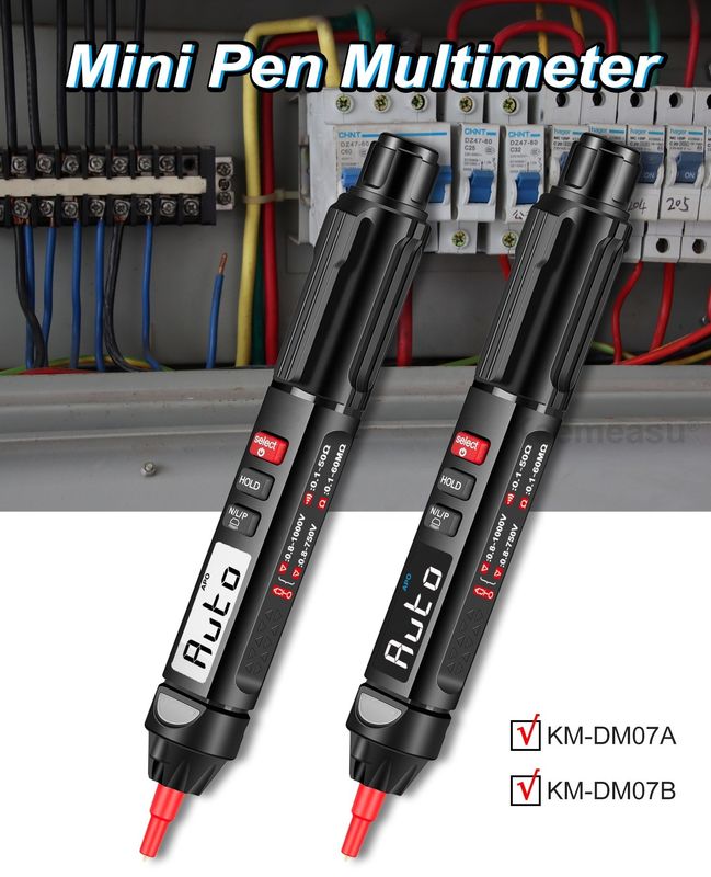 Modello popolare Mini Pen Multimetro Digitale con Tester Multimetro di rilevamento di tensione non a contatto Live/NCV/Sequenza