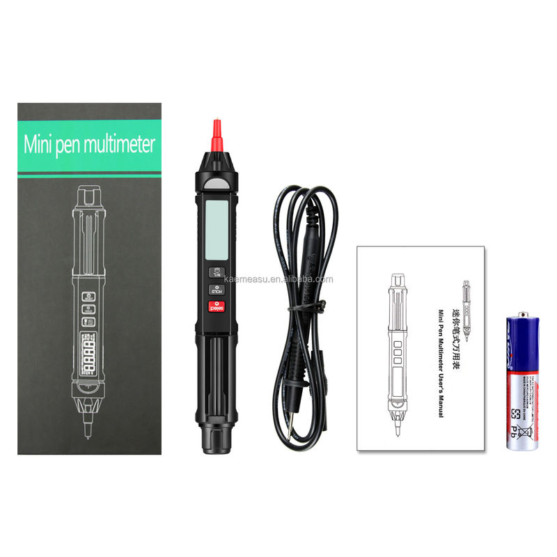 Modello popolare Mini Pen Multimetro Digitale con Tester Multimetro di rilevamento di tensione non a contatto Live/NCV/Sequenza